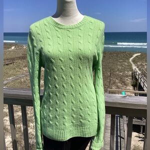 J. Crew Cashmere Cable Knit Sweater
